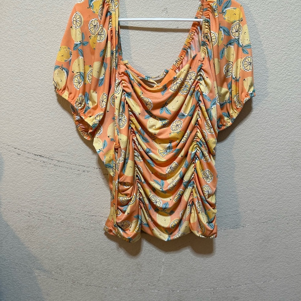 Plus size 3x peach color shirt